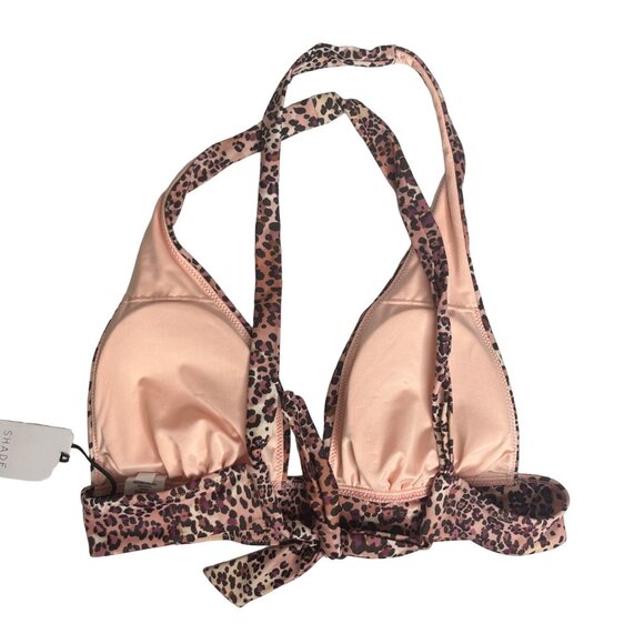 Shade & Shore Bikini Swim Top Womens Medium Pink Padded New Pool Beach - Picture 2 of 9